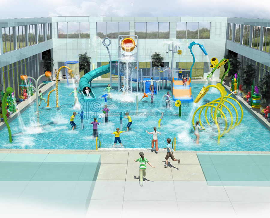 小區(qū)室外水上樂園戲水設(shè)備布局方案
