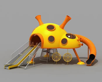 【陸地】各種動物造型組合滑梯訂制