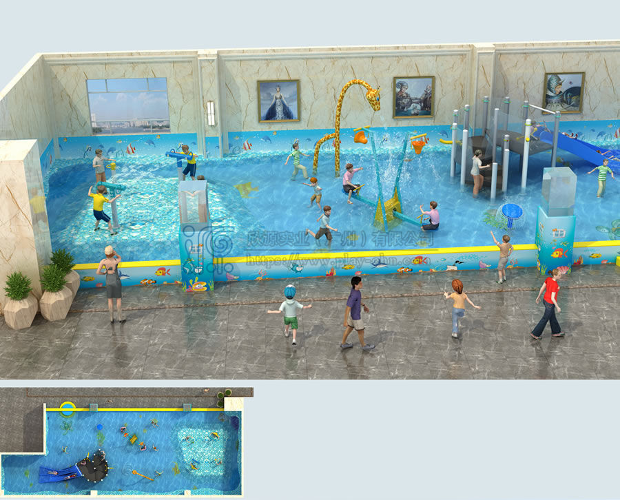 溫泉度假酒店150方室內(nèi)水上樂園設(shè)計方案