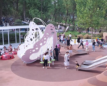 大型蝴蝶造型無動力游樂設備定制