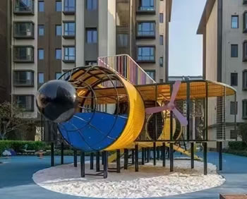 飛機(jī)造型繩結(jié)攀爬游樂(lè)設(shè)備