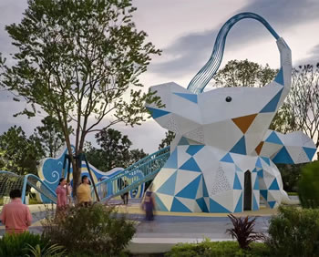 大型戶(hù)外大象造型攀網(wǎng)定制