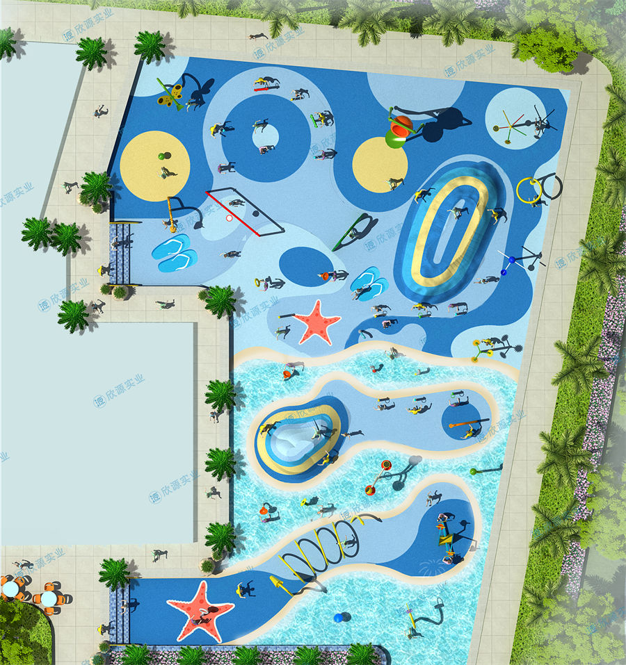 680平方旱噴水上樂園整體規劃方案