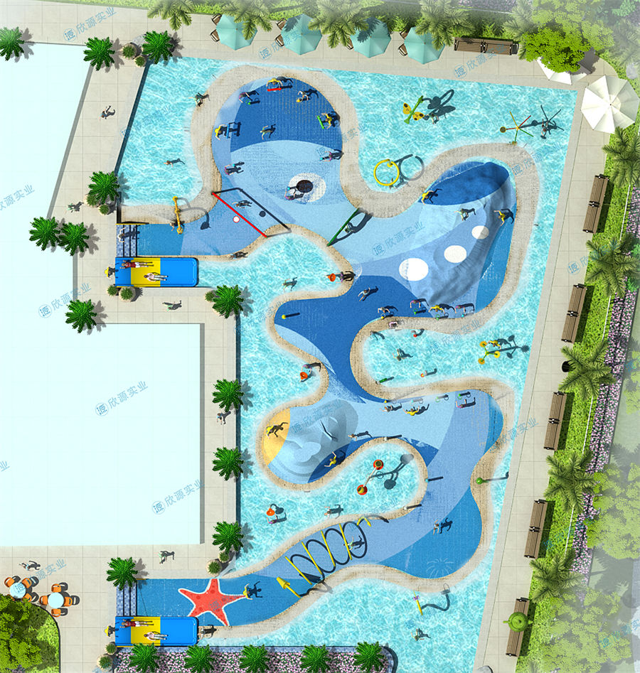680平方旱噴水上樂園整體規劃方案