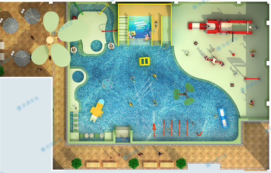 488平方室內(nèi)水上樂(lè)園設(shè)備方案