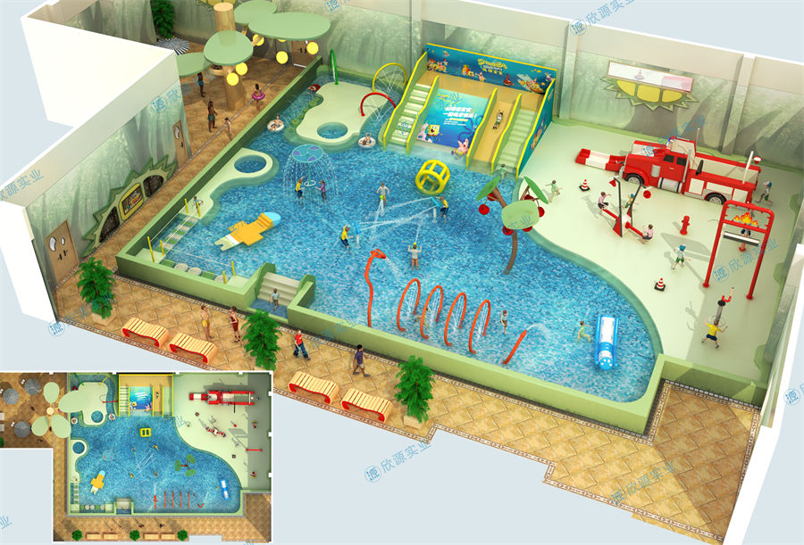 488平方室內(nèi)水上樂(lè)園設(shè)備方案