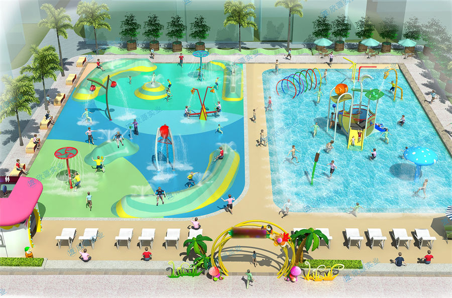 900平方旱噴水上樂(lè)園整體規(guī)劃方案