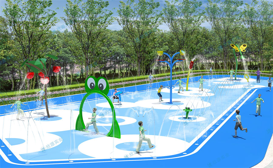 281平方旱噴水上樂園