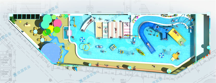 431平方室內恒溫水上樂園