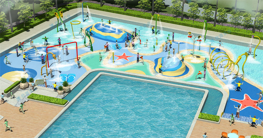 680平方旱噴水上樂園整體規劃方案