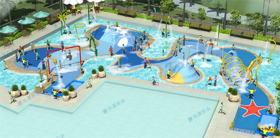 680平方旱噴水上樂園整體規劃方案