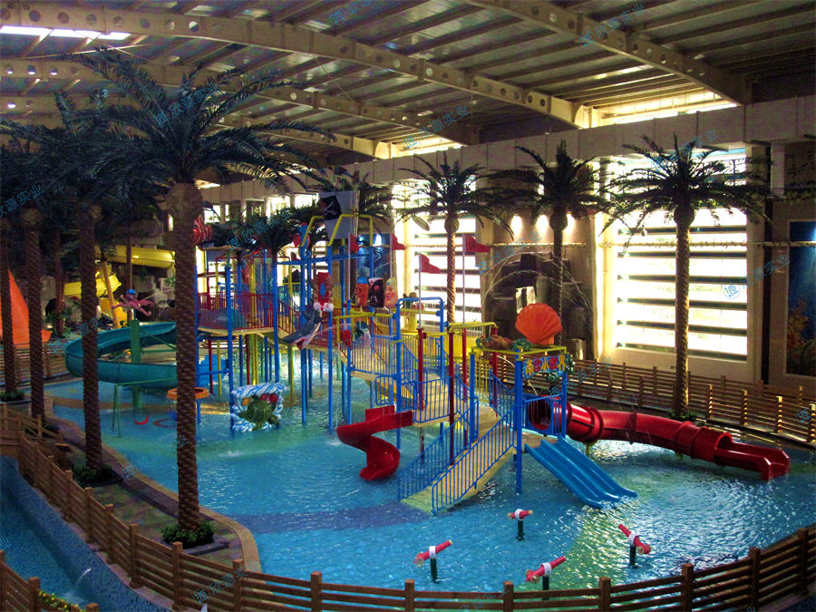 室內水上樂園中型水寨制作案例