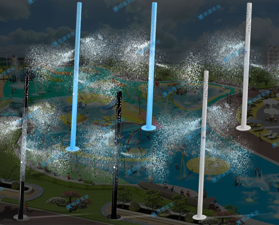 噴霧立柱戲水設備