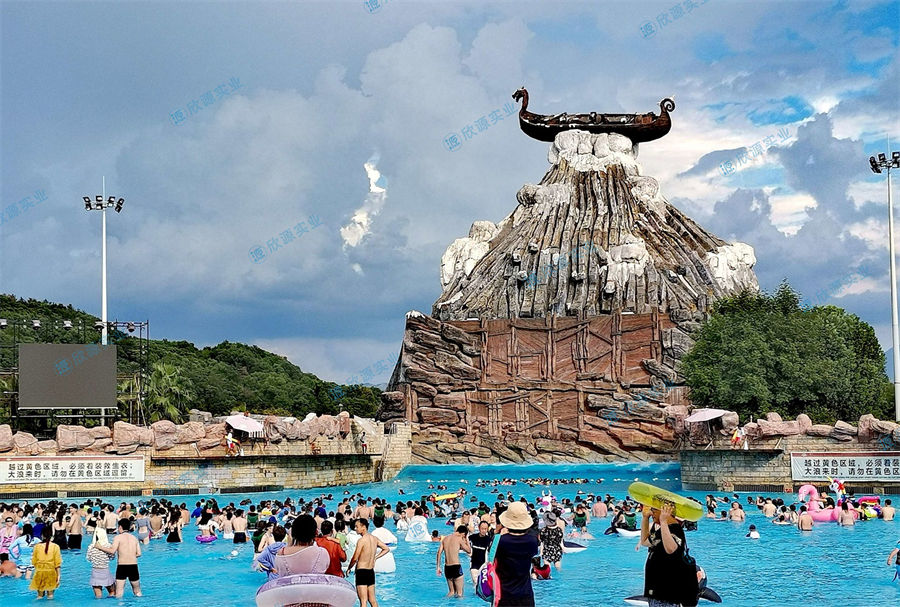 鼓風式人工造浪池