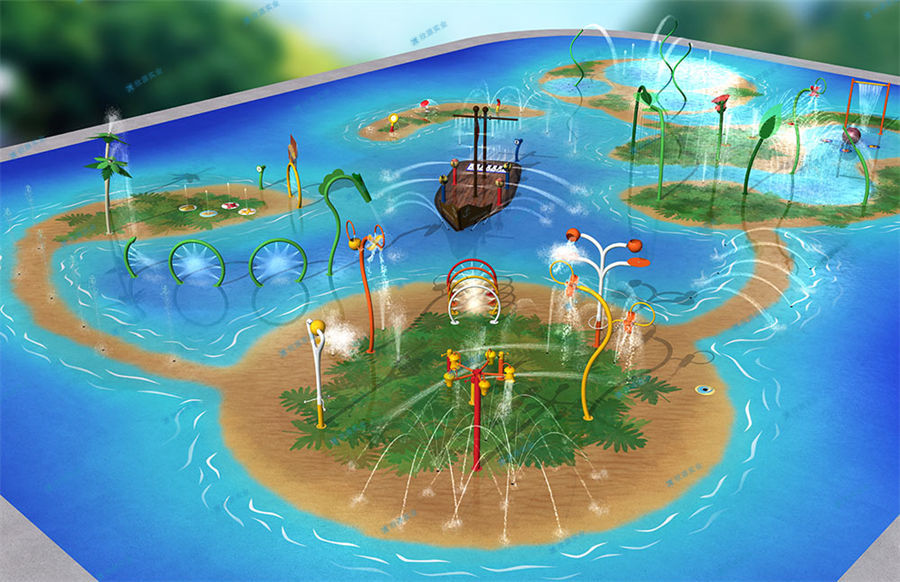 如何安裝充氣水上樂園設備的說明