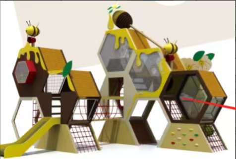 六棱體組合攀爬游樂設備